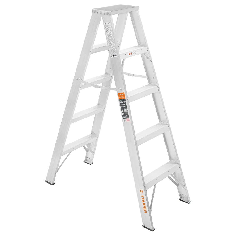 [ESTD-24] 10495 ESCALERA DE TIJERA DOBLE, TIPO LL, 4 ESCALONES, TRUPER