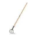10568 CULTIVADOR FORJADO, 4 DIENTES, MANGO DE MADERA 54', TRUPER