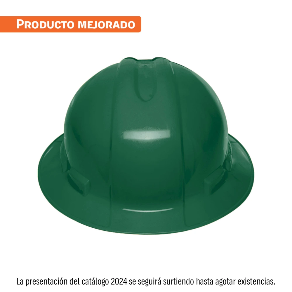 10572 CASCO DE SEGURIDAD ALA ANCHA, VERDE, TRUPER