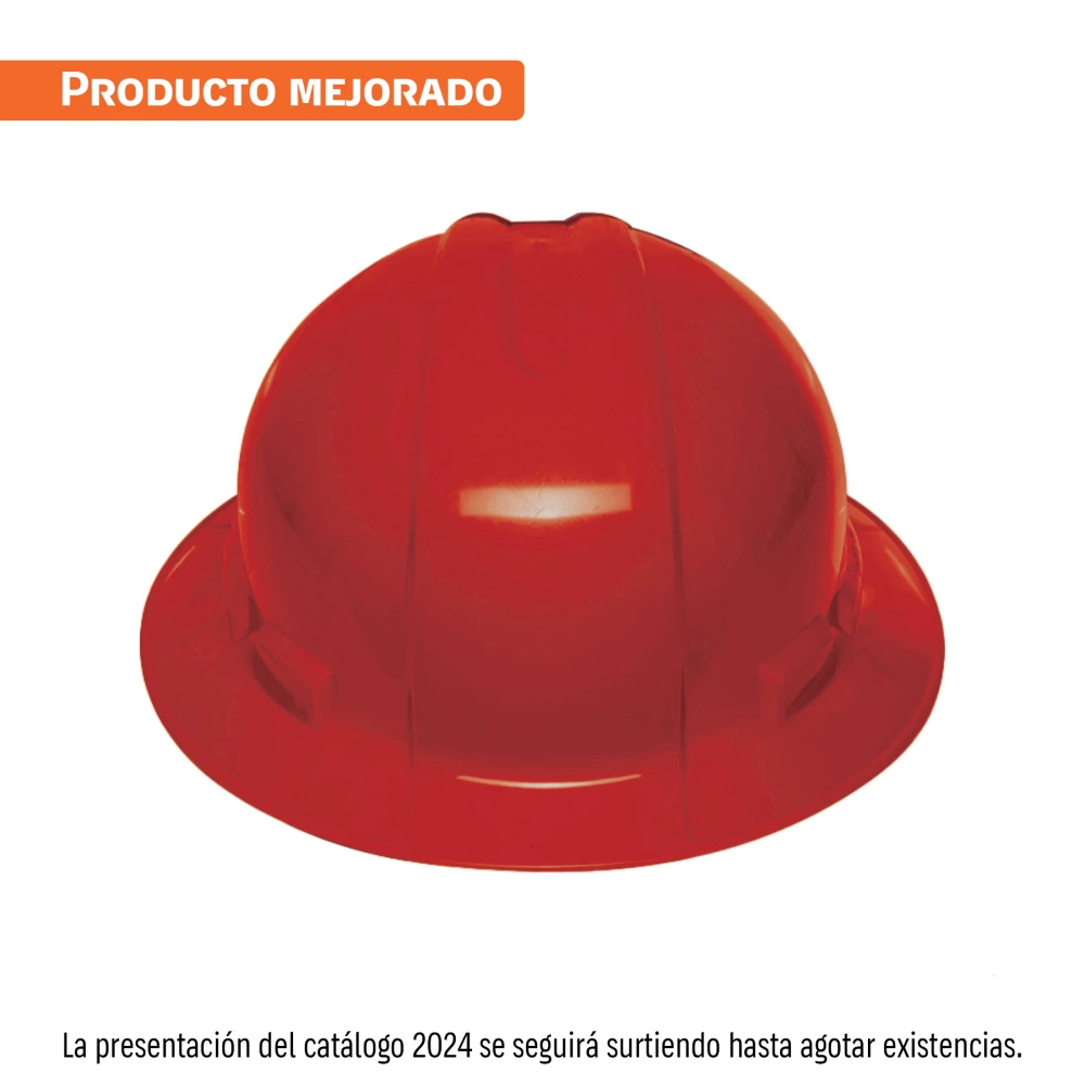 10573 CASCO DE SEGURIDAD ALA ANCHA, ROJO, TRUPER