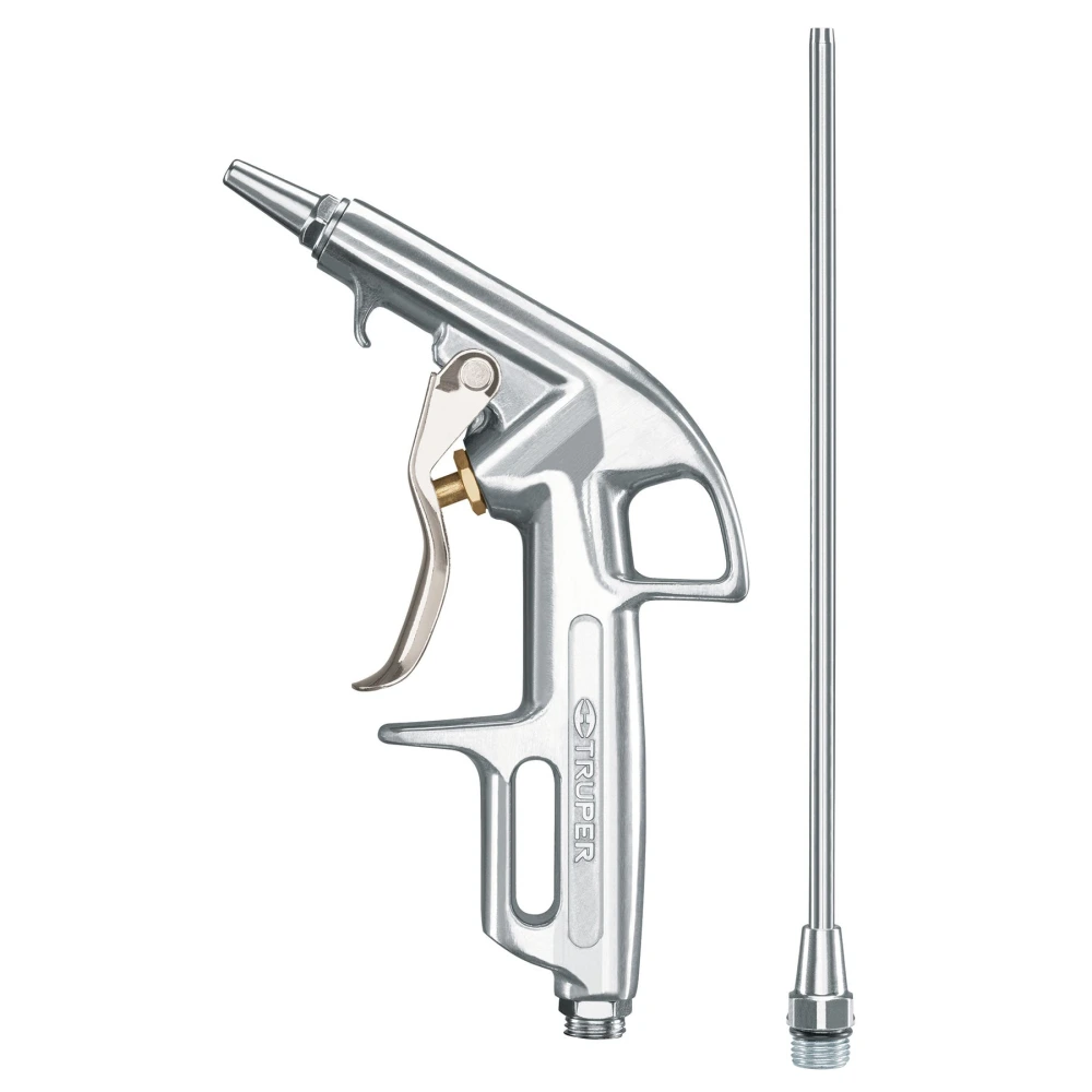 10647 PISTOLA DE ALUMINIO PARA SOPLETEAR, 2 BOQUILLAS, TRUPER
