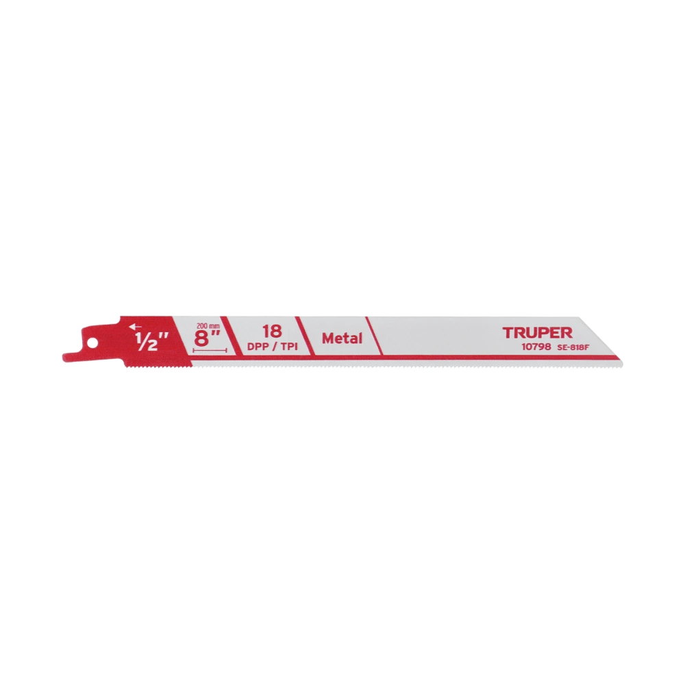 [SE-818F] 10798 BLÍSTER CON 2 SEGUETAS SIERRA SABLE 8' 18 DPP PARA METAL