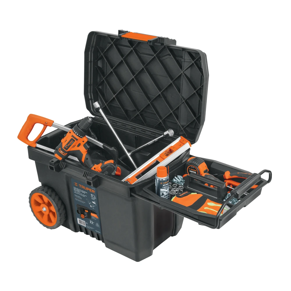 10902 CAJA PARA HERRAMIENTA, 23'X17' CON RUEDAS, MANGO TELESCÓPICO