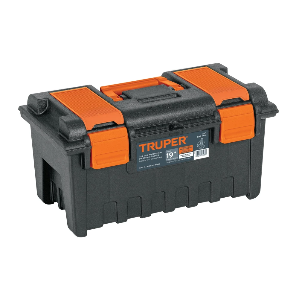 [CHA-19NC] 11143 CAJA PARA HERRAMIENTA DE 19' CON COMPARTIMENTOS, TRUPER
