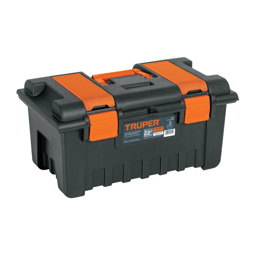 [CHA-22NC] 11145 CAJA PARA HERRAMIENTA DE 22' CON COMPARTIMENTOS, TRUPER