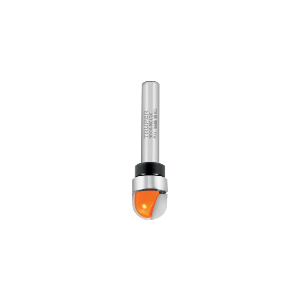 [BROU-MC1/2X] 11464 BROCA PARA ROUTER, MEDIA CAÑA, 1/2' CON BALERO, TRUPER