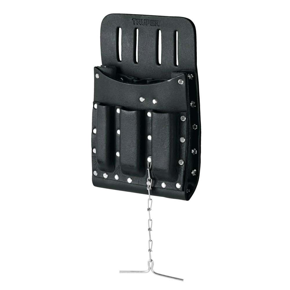[POHE-11CU] 11514 PORTA HERRAMIENTAS DE CUERO CON 11 COMPARTIMENTOS, TRUPER