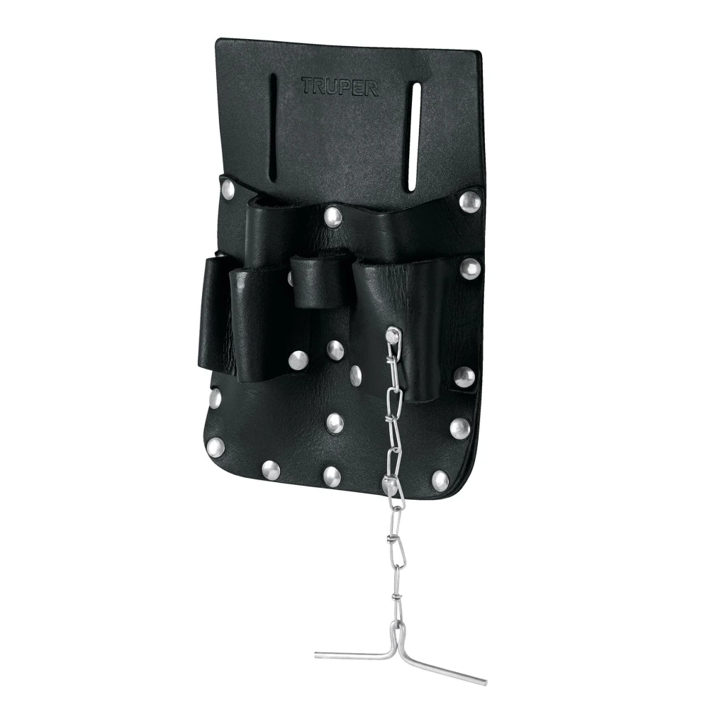 [POHE-7CU] 11515 PORTA HERRAMIENTAS DE CUERO CON 7 COMPARTIMENTOS, TRUPER