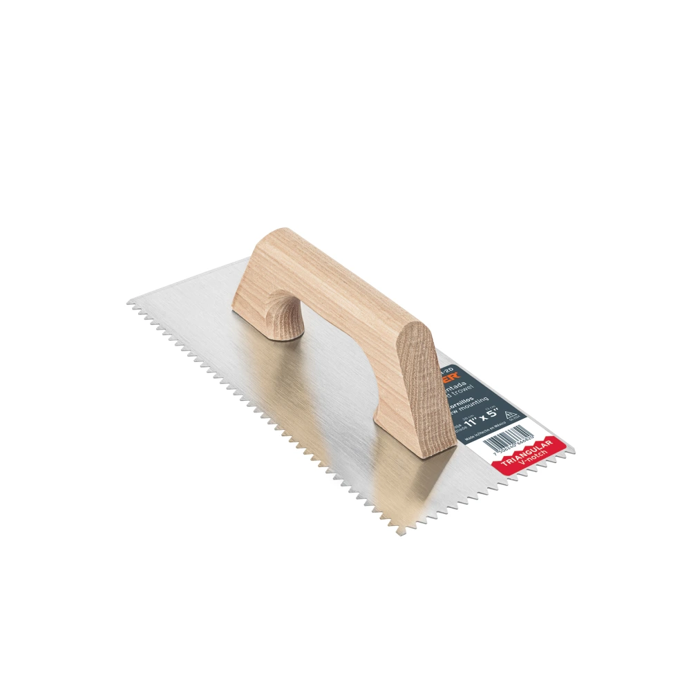 [LLM-2D] 11524 LLANA 11' DENTADO TRIANGULAR, TIPO ESPAÑOL, MANGO MADERA