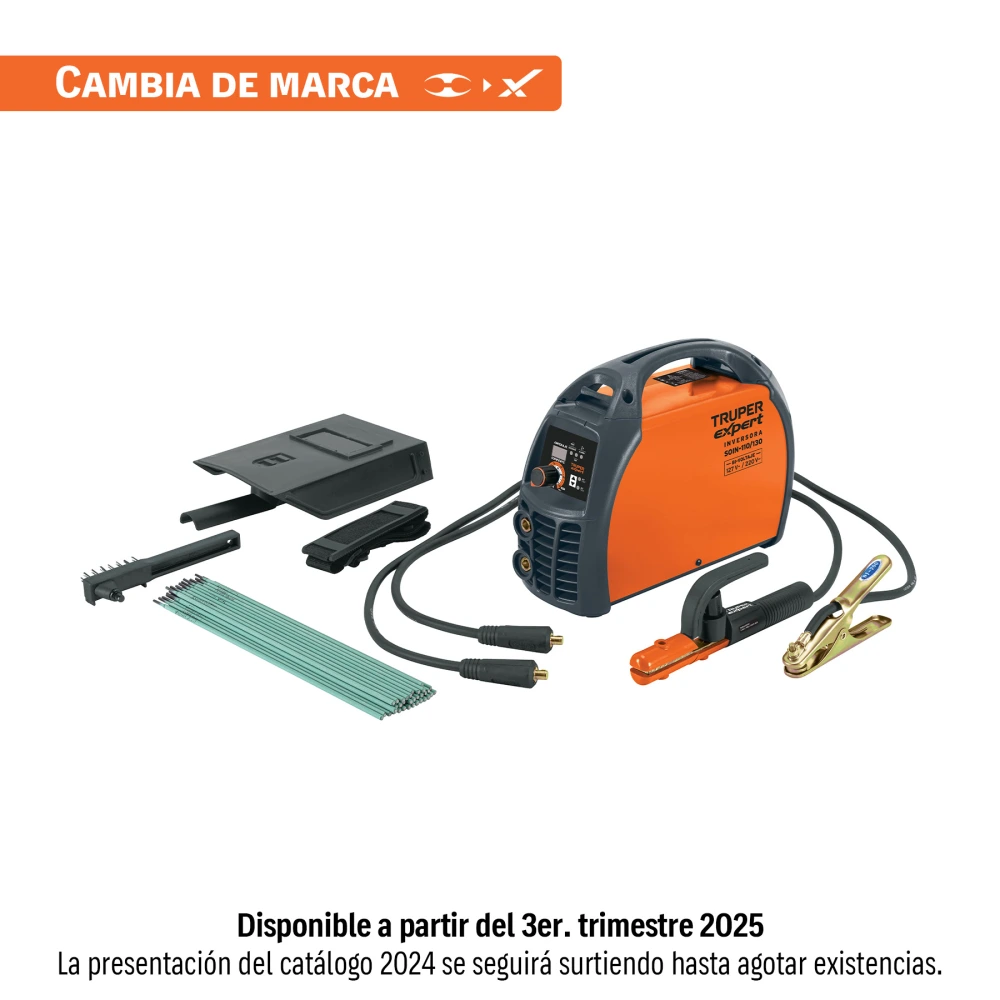 [SOIN-110/130] 11787 SOLDADORA INVERSORA 130A, BI-VOLTAJE 127/220V, TRUPER EXPERT