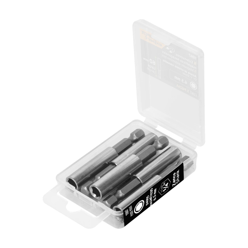[PUDE-9060] 11867 ESTUCHE CON 5 EXTENSIONES DE 60 MM, MAGNÉTICAS, EXPERT