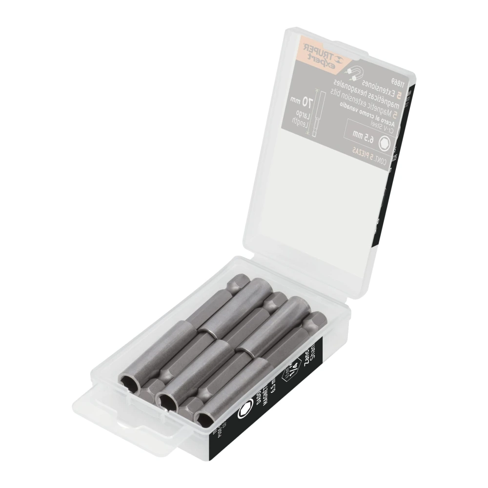 [PUDE-9070] 11869 ESTUCHE CON 5 EXTENSIONES DE 70 MM, MAGNÉTICAS, EXPERT