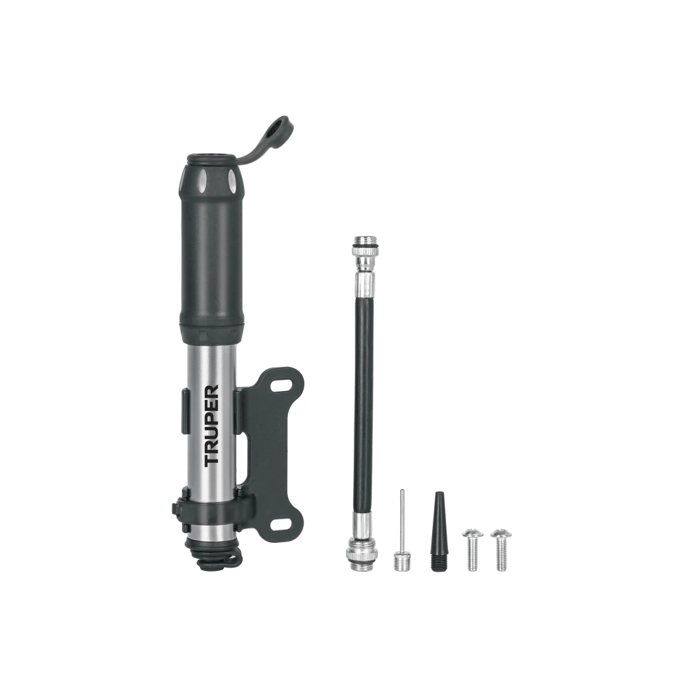 [BOM-MI-X] 11997 MINI BOMBA MANUAL PARA BICICLETA, ABATIBLE, 75 PSI, TRUPER