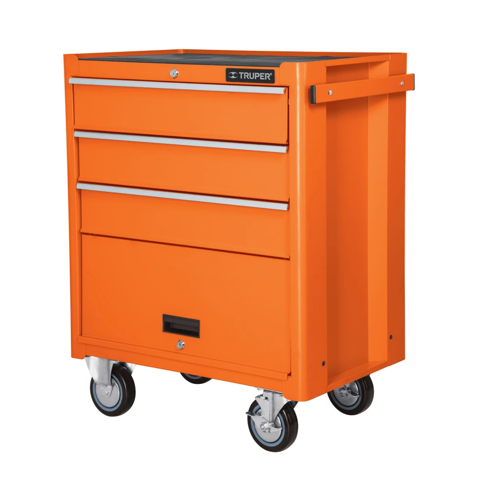 [GAMO-4090] 12066 GABINETE METÁLICO MÓVIL, 4 CAJONES, CAPACIDAD 90 KG, TRUPER