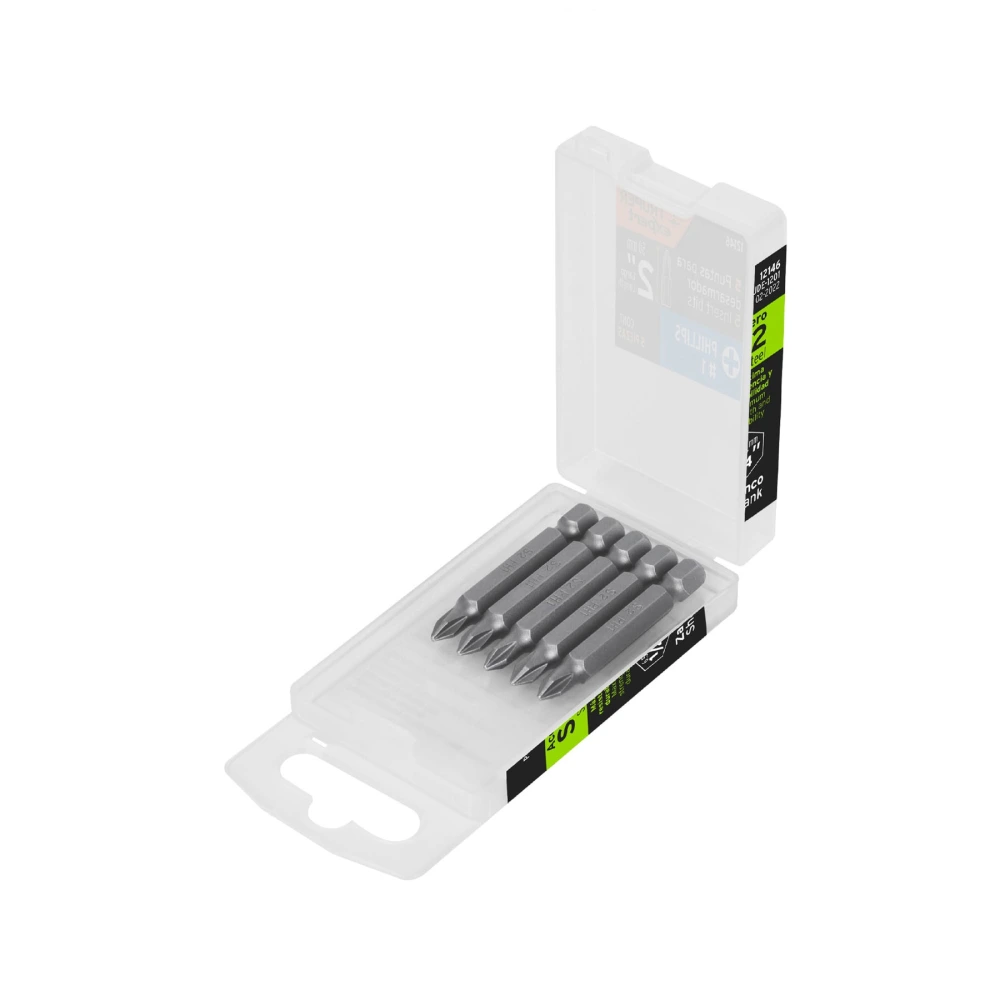 [PUDE-1201] 12146 ESTUCHE CON 5 PUNTAS DE CRUZ PH1 LARGO 2', TRUPER EXPERT
