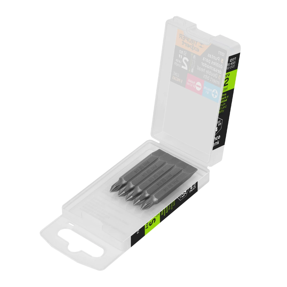 [PUDE-4201] 12177 ESTUCHE CON 5 PUNTAS DOBLES PH1 Y 1/4' LARGO 2', EXPERT