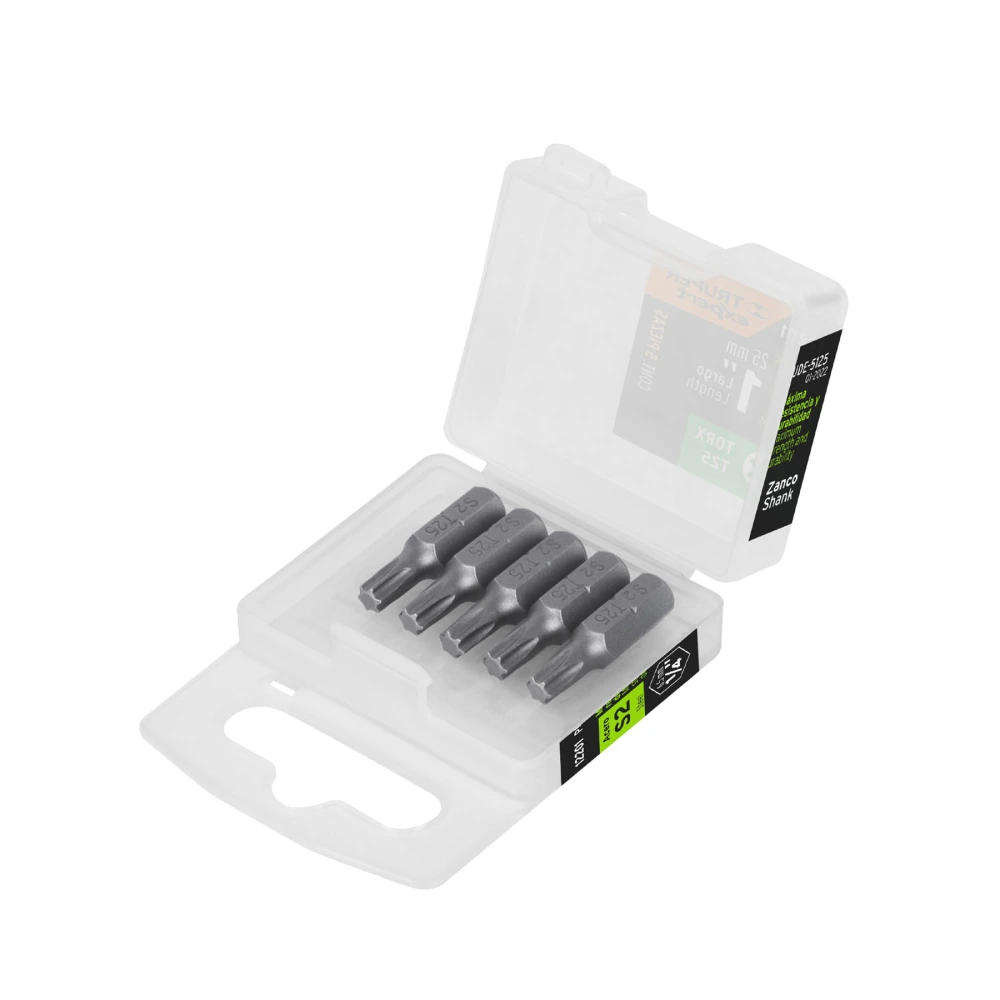 [PUDE-5125] 12201 ESTUCHE CON 5 PUNTAS TORX T25 LARGO 1', TRUPER EXPERT