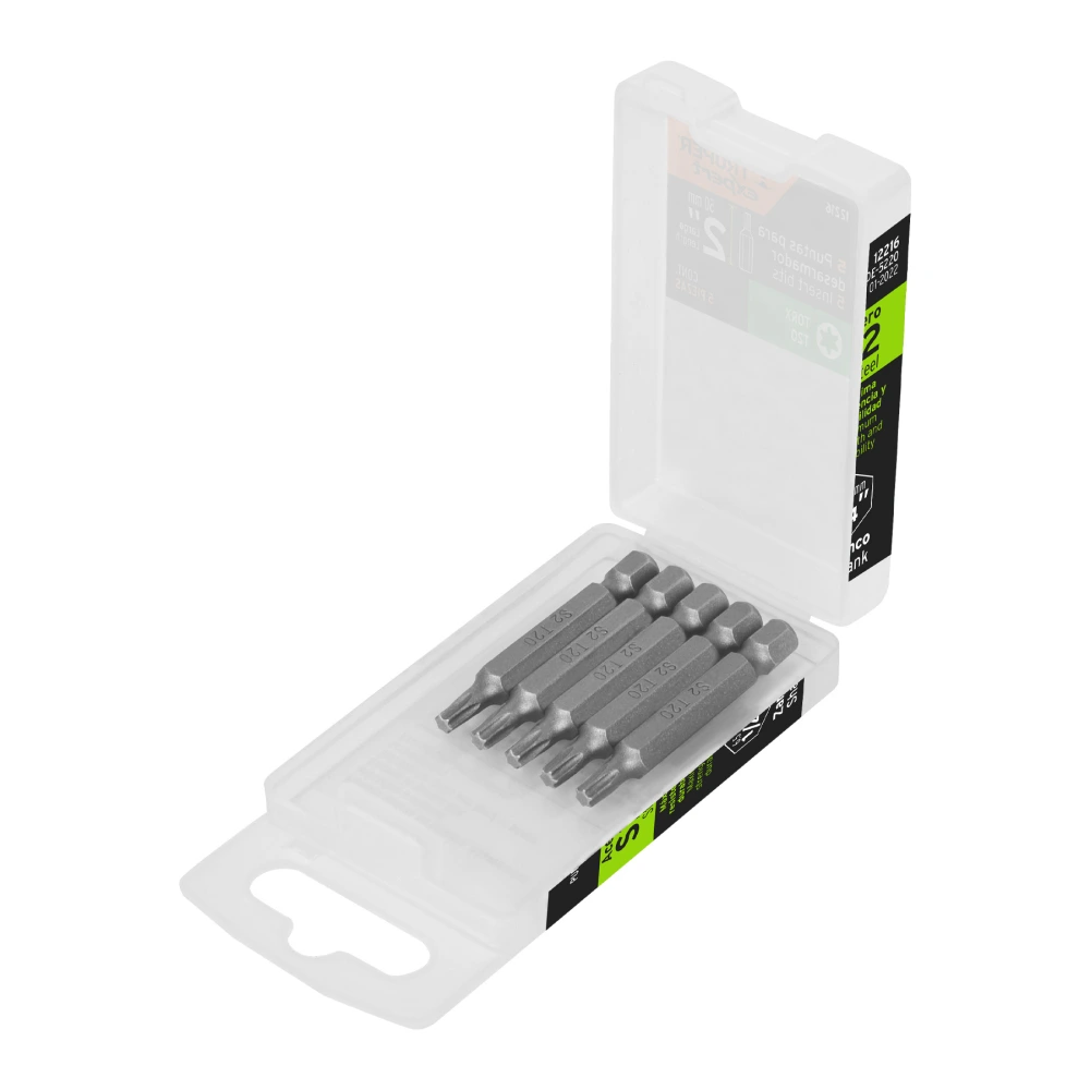 [PUDE-5220] 12216 ESTUCHE CON 5 PUNTAS TORX T20 LARGO 2', TRUPER EXPERT