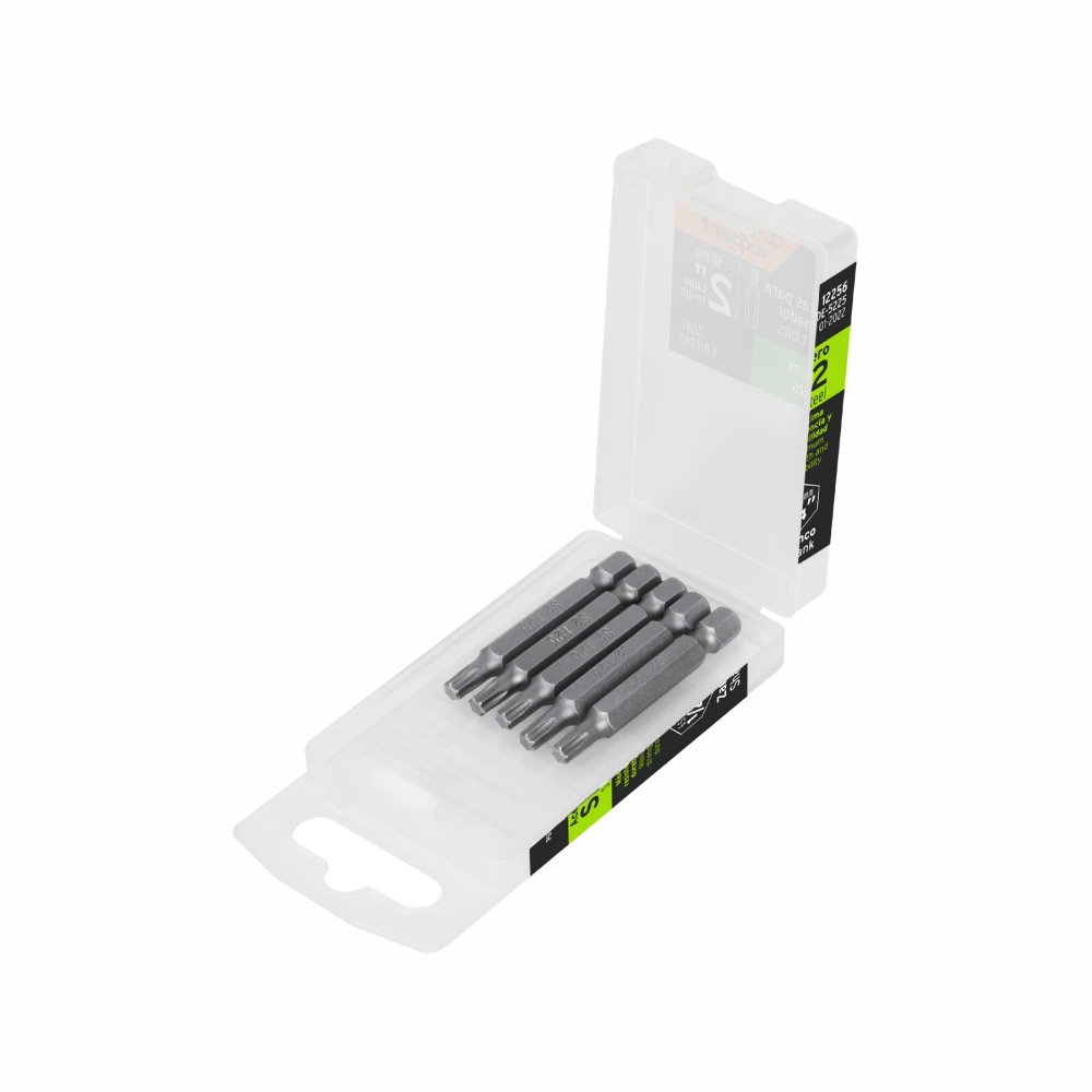 [PUDE-5225] 12256 ESTUCHE CON 5 PUNTAS TORX T25 LARGO 2', TRUPER EXPERT
