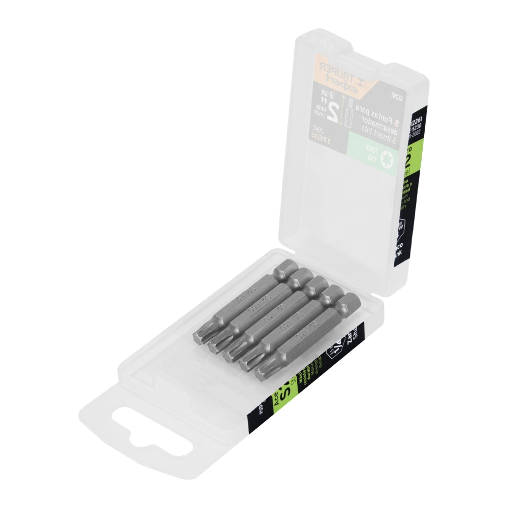 [PUDE-5230] 12261 ESTUCHE CON 5 PUNTAS TORX T30 LARGO 2', TRUPER EXPERT