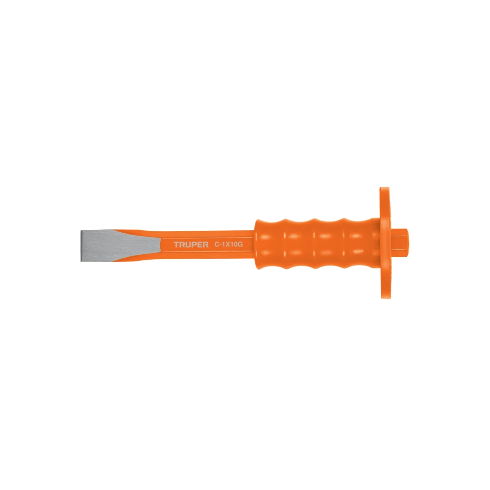 [C-1X10G] 12273 CINCEL DE CORTE FRÍO 1 X 10' CON GRIP, TRUPER