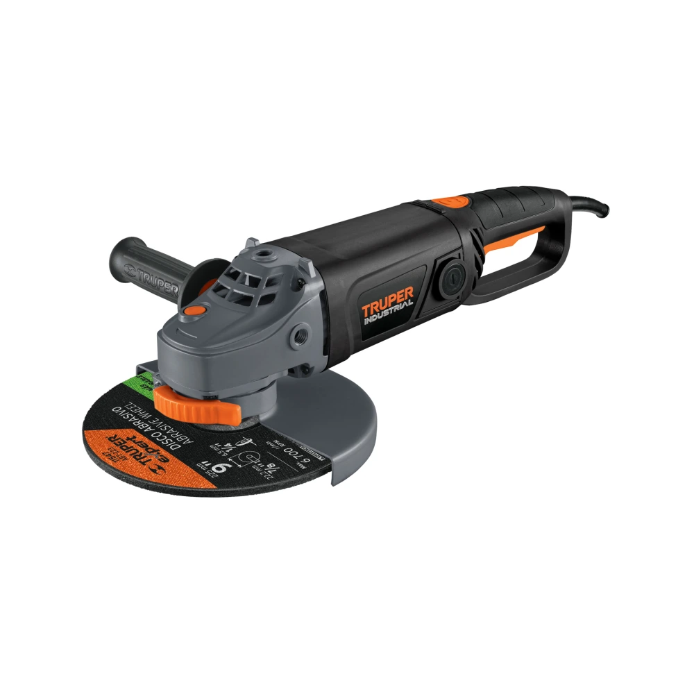 [ESMA-9N3] 12482 ESMERILADORA ANGULAR 9', 2100W, TRUPER INDUSTRIAL