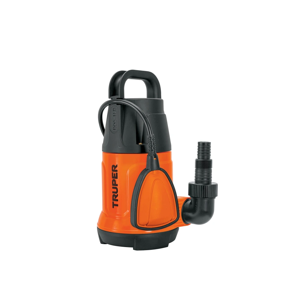 [BOS-1LP] 12602 BOMBA SUMERGIBLE PLÁSTICA, 1 HP PARA AGUA LIMPIA, TRUPER