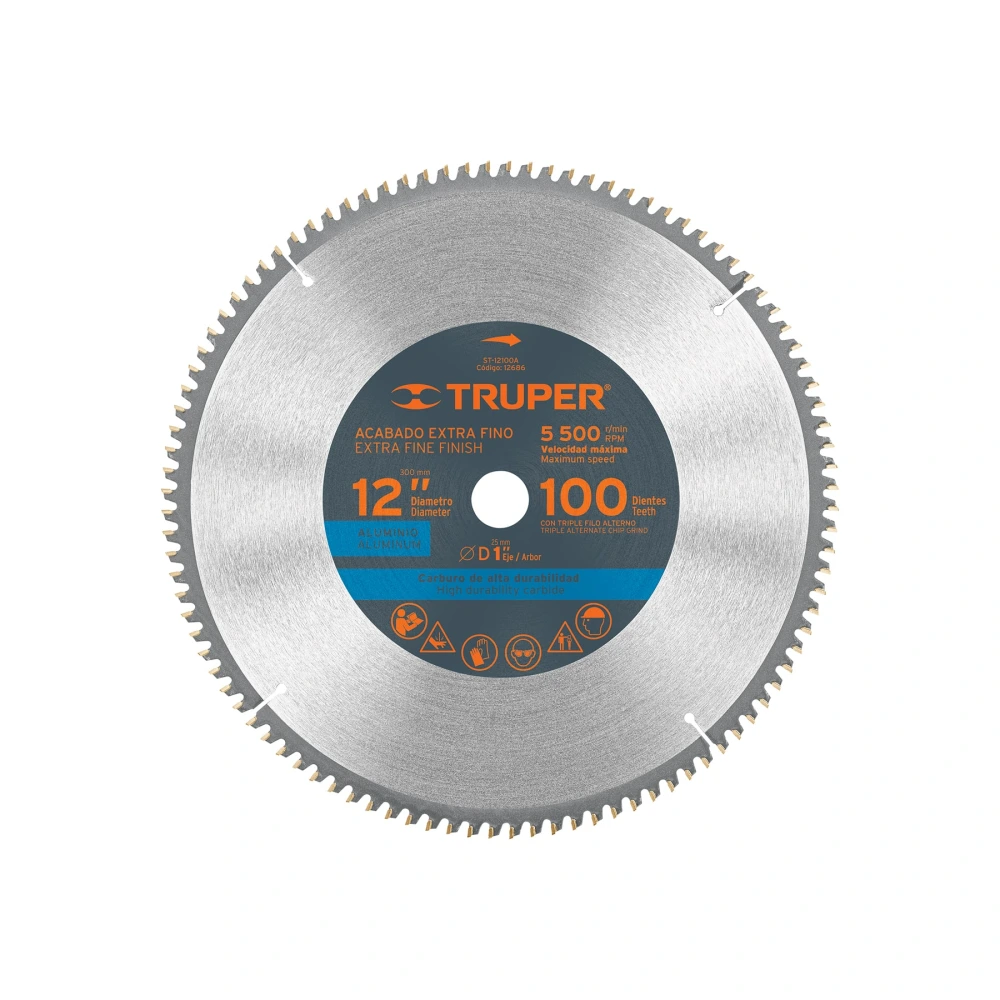 [ST-12100A] 12686 DISCO SIERRA 12' PARA ALUMINIO, 100 DIENTES CENTRO 1'