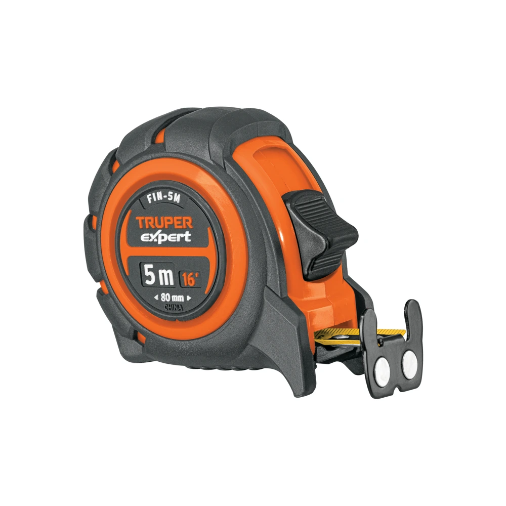 [FIN-5M] 12694 FLEXÓMETRO INDUSTRIAL CONTRA IMPACTOS 5 M CINTA 19 MM