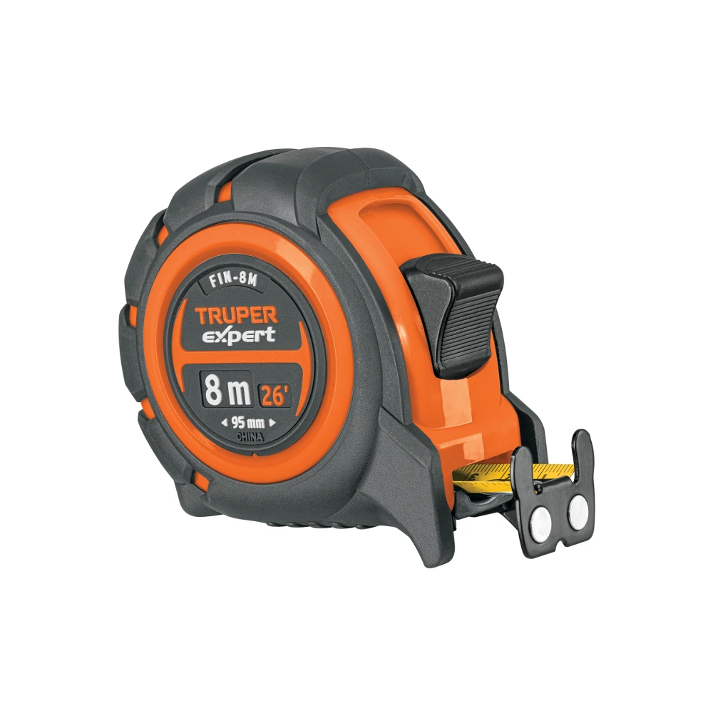 [FIN-8M] 12696 FLEXÓMETRO INDUSTRIAL CONTRA IMPACTOS 8 M CINTA 25 MM