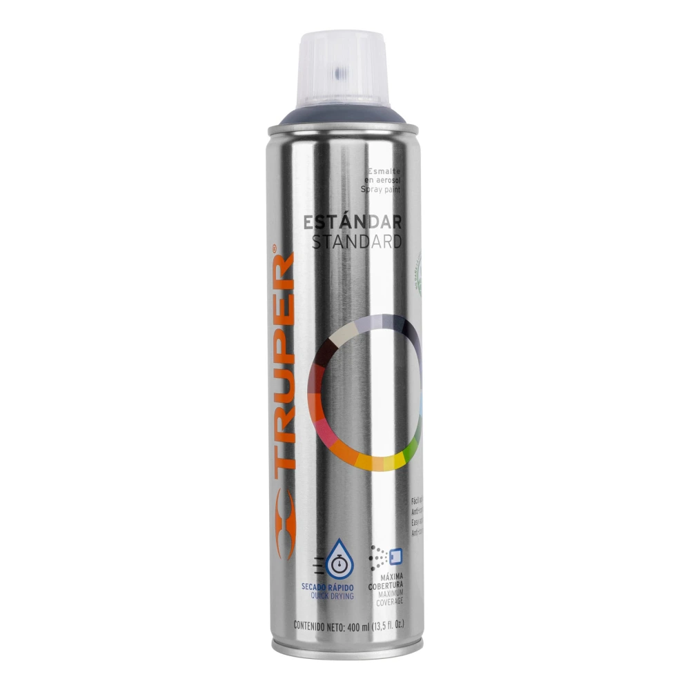 [PA-GA] 12733 PINTURA EN AEROSOL, GRIS ACERO, BOTE ESBELTO, 400 ML
