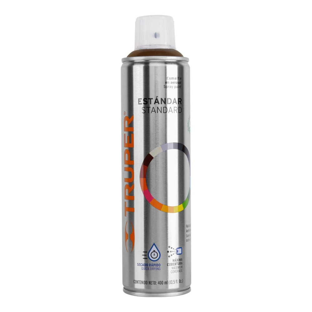 [PA-CA] 12775 PINTURA EN AEROSOL, CAFÉ ANODIZADO, BOTE ESBELTO, 400 ML