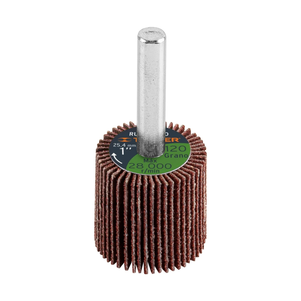 [RUFLA-1120] 13035 RUEDA FLAP DE 1', GRANO 120, TRUPER
