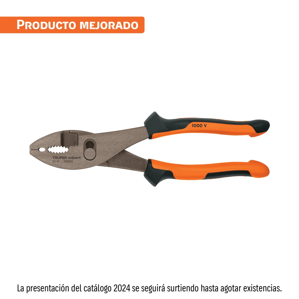 [PCH-8X] 13065 PINZAS DE CHOFER 8' MANGO COMFORT GRIP, TRUPER EXPERT