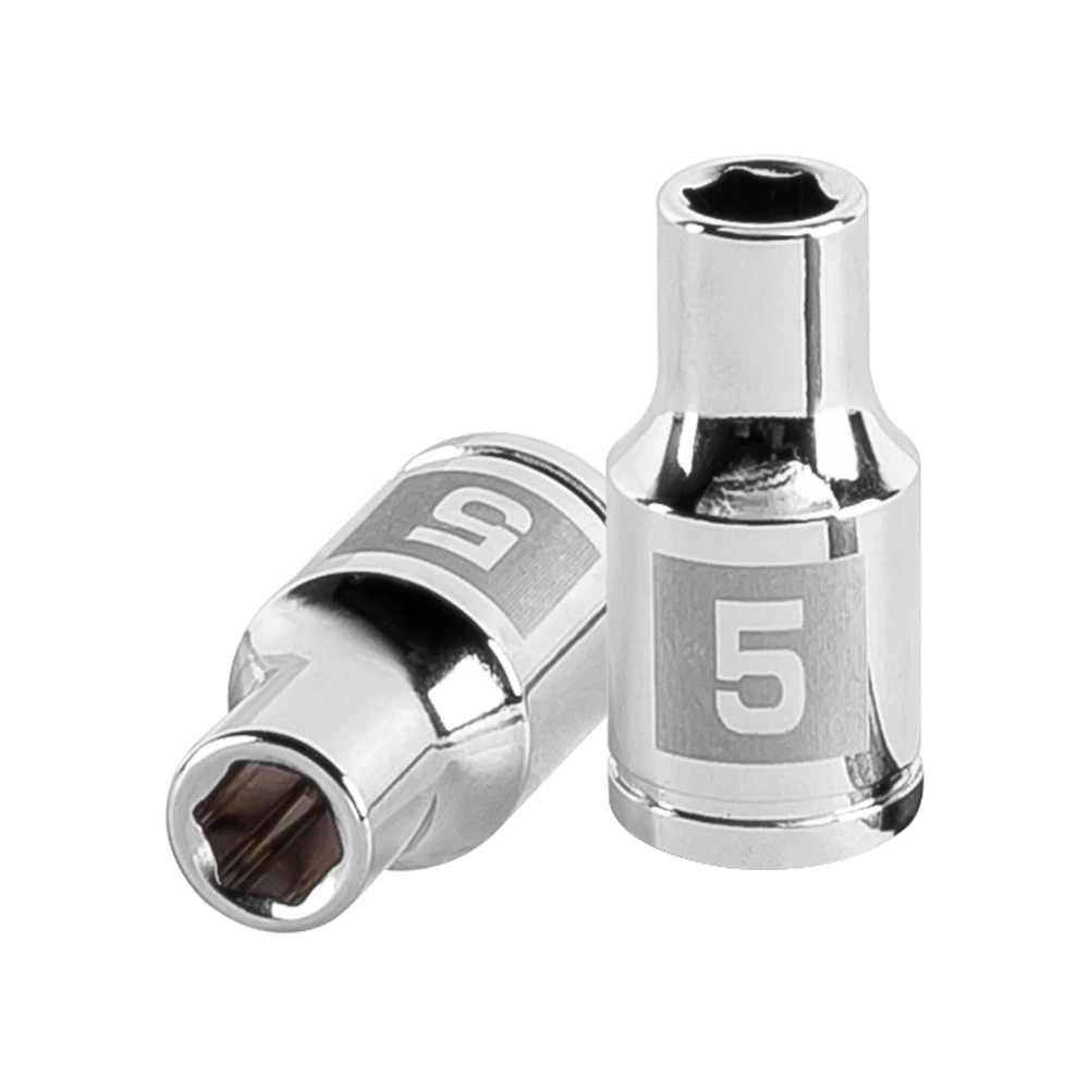[D-1405-M] 13167 DADO DE 5 MM, 6 PUNTAS, CUADRO 1/4', TRUPER