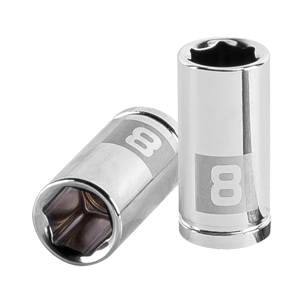 [D-1408-M] 13170 DADO DE 8 MM, 6 PUNTAS, CUADRO 1/4', TRUPER