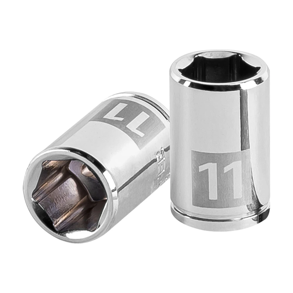 [D-1411-M] 13173 DADO DE 11 MM, 6 PUNTAS, CUADRO 1/4', TRUPER
