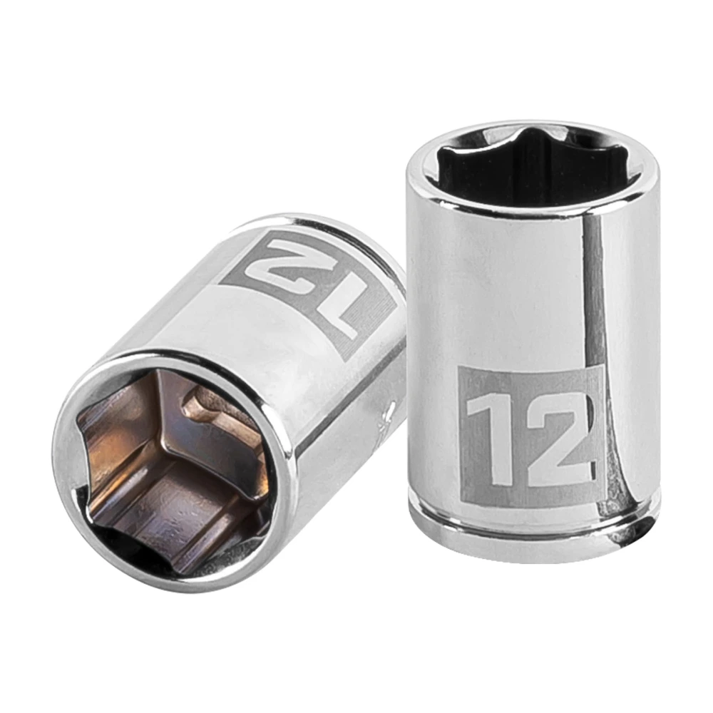 [D-1412-M] 13174 DADO DE 12 MM, 6 PUNTAS, CUADRO 1/4', TRUPER