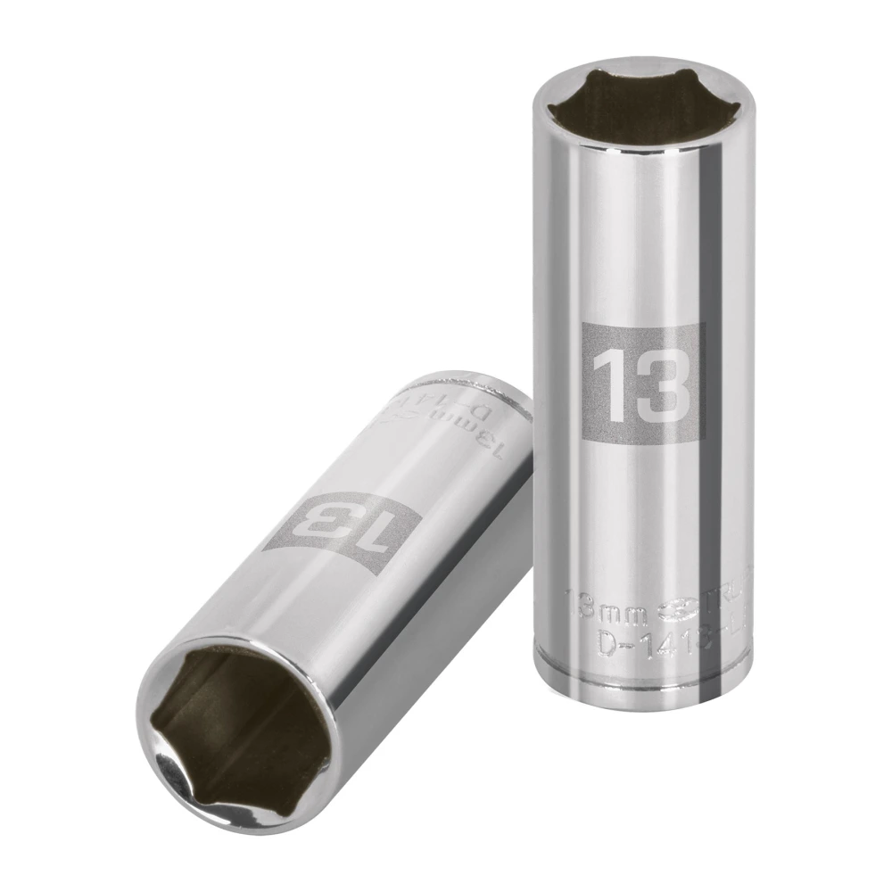 [D-1413-LM] 13207 DADO LARGO DE 13 MM, 6 PUNTAS, CUADRO 1/4', TRUPER