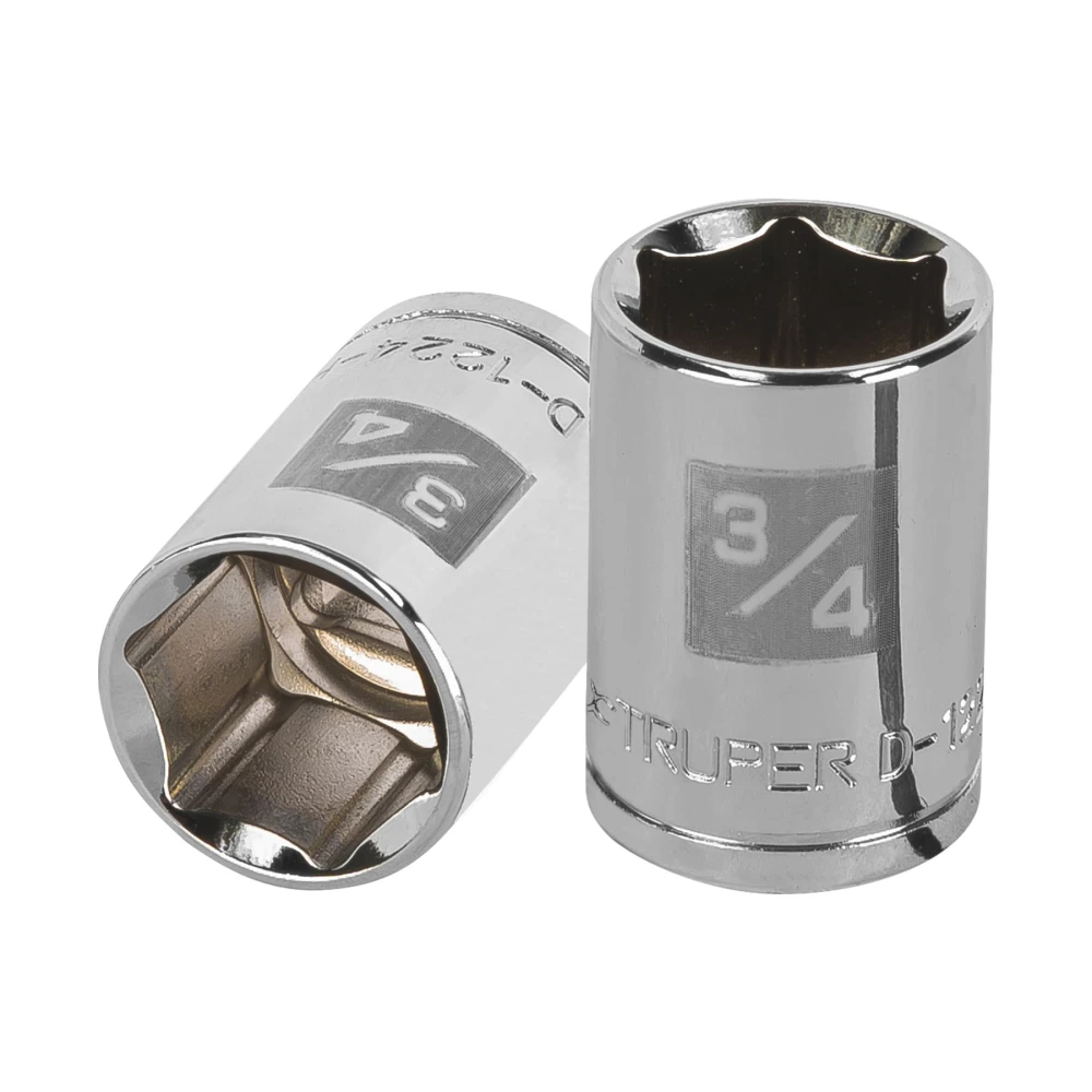 [D-1224-H] 13236 DADO DE 3/4', 6 PUNTAS, CUADRO 1/2', TRUPER