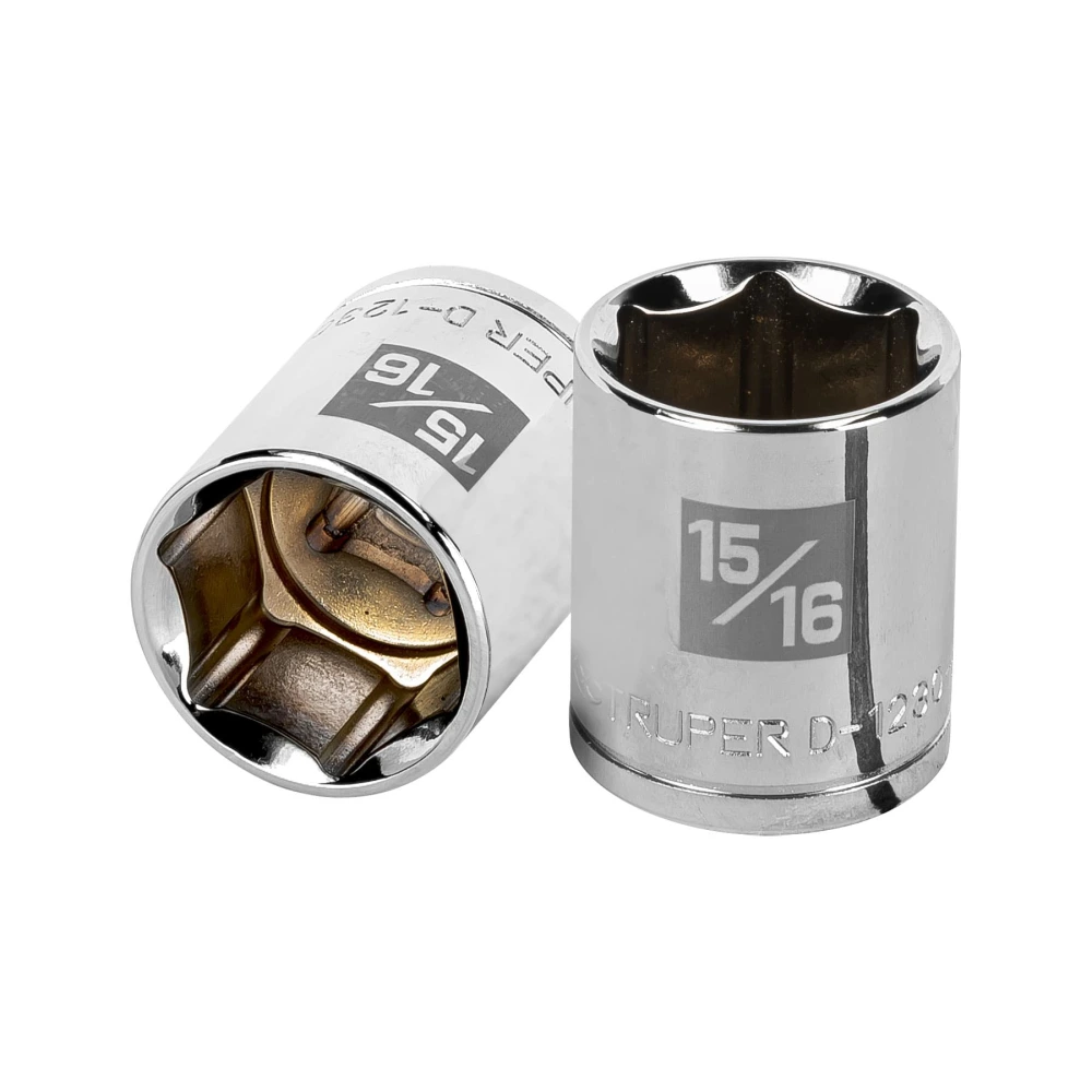 [D-1230-H] 13239 DADO DE 15/16', 6 PUNTAS, CUADRO 1/2', TRUPER