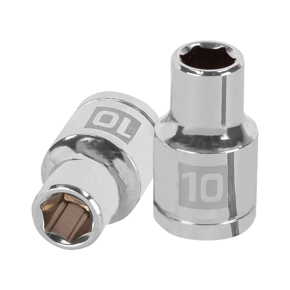 [D-1210-M] 13260 DADO DE 10 MM, 6 PUNTAS, CUADRO 1/2', TRUPER