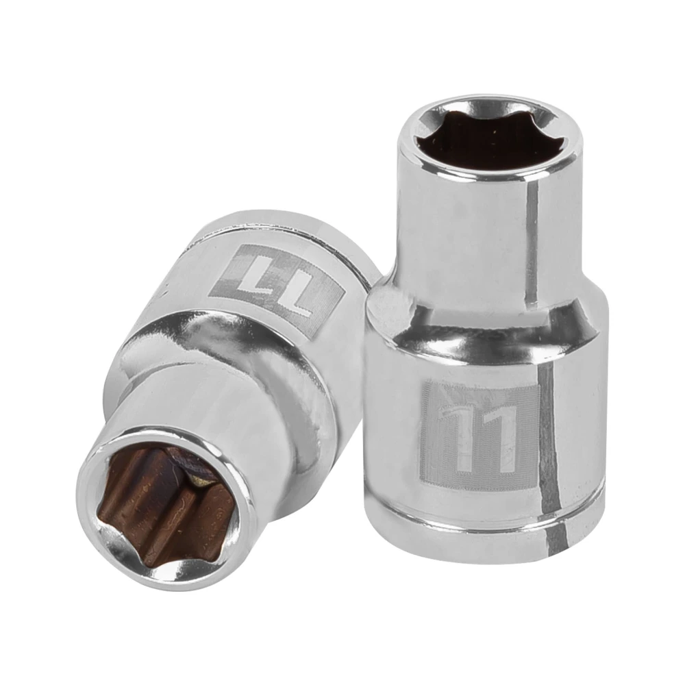 [D-1211-M] 13261 DADO DE 11 MM, 6 PUNTAS, CUADRO 1/2', TRUPER