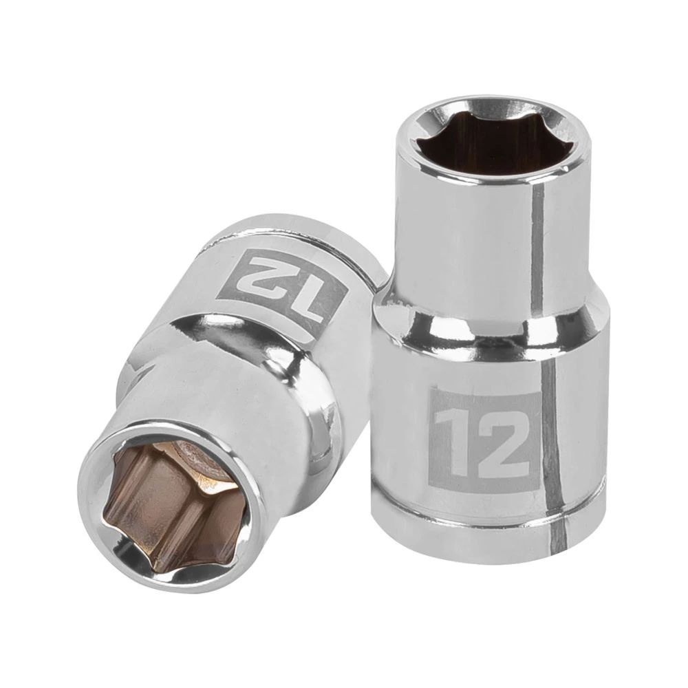 [D-1212-M] 13262 DADO DE 12 MM, 6 PUNTAS, CUADRO 1/2', TRUPER
