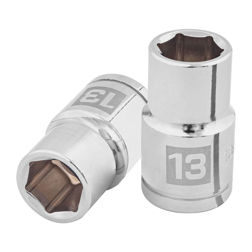 [D-1213-M] 13263 DADO DE 13 MM, 6 PUNTAS, CUADRO 1/2', TRUPER