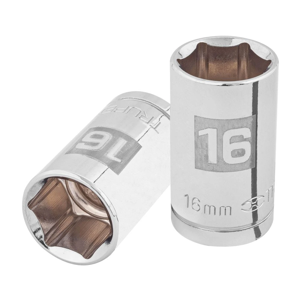 [D-1216-M] 13266 DADO DE 16 MM, 6 PUNTAS, CUADRO 1/2', TRUPER