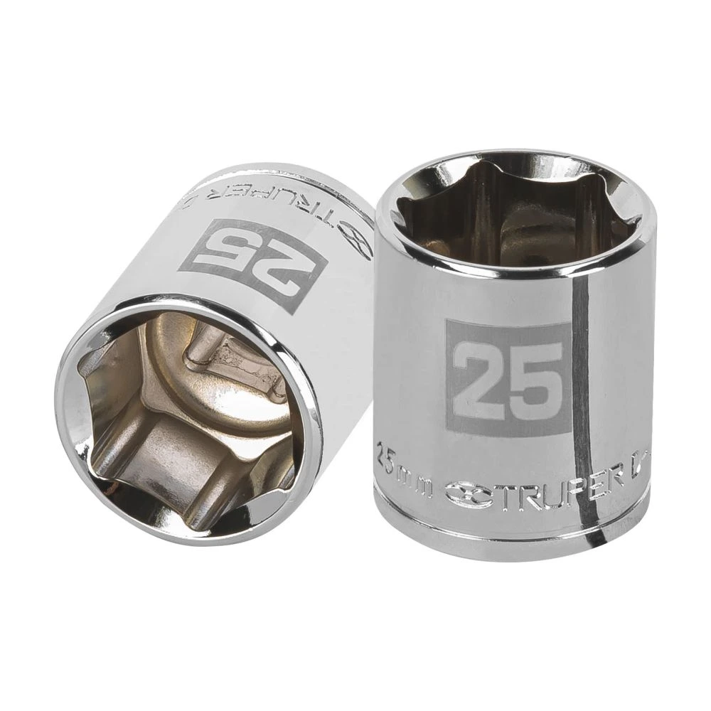 [D-1225-M] 13275 DADO DE 25 MM, 6 PUNTAS, CUADRO 1/2', TRUPER