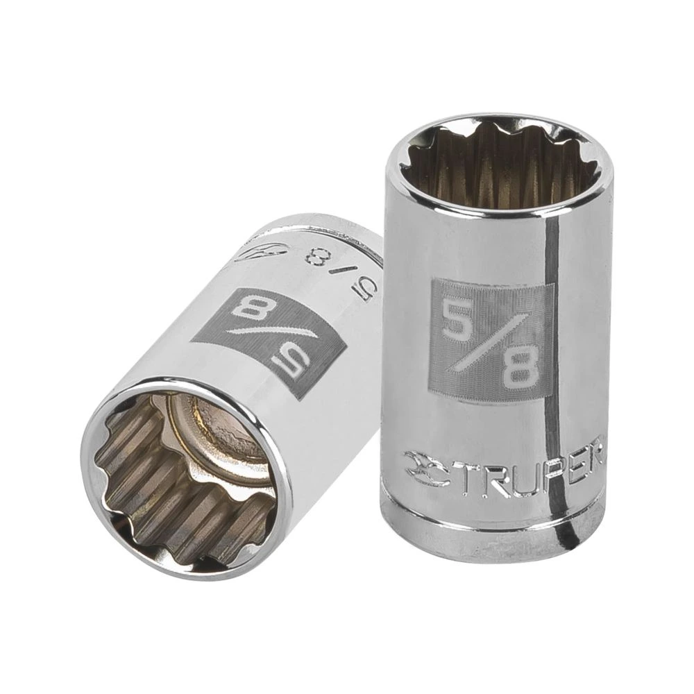 [D-1220] 13304 DADO DE 5/8', 12 PUNTAS, CUADRO 1/2', TRUPER