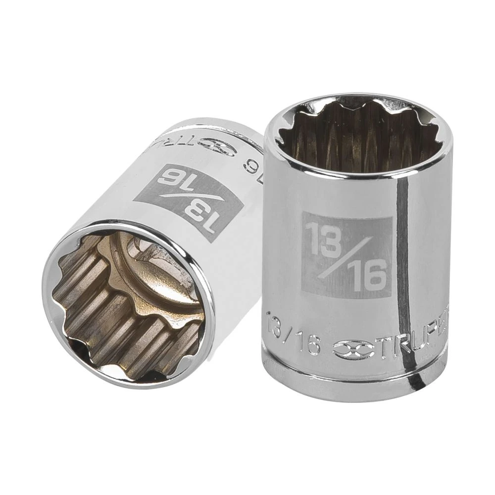 [D-1226] 13307 DADO DE 13/16', 12 PUNTAS, CUADRO 1/2', TRUPER