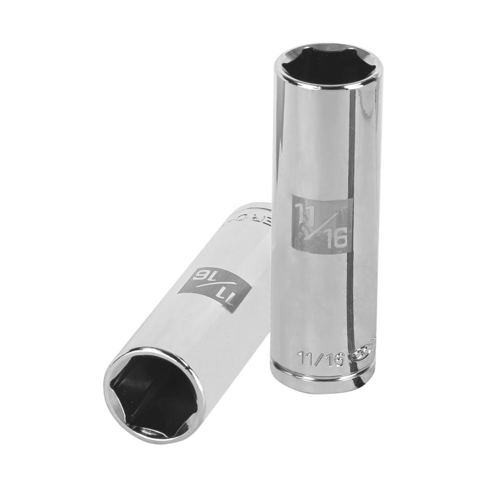 [D-1222-HL] 13328 DADO LARGO DE 11/16', 6 PUNTAS, CUADRO 1/2', TRUPER